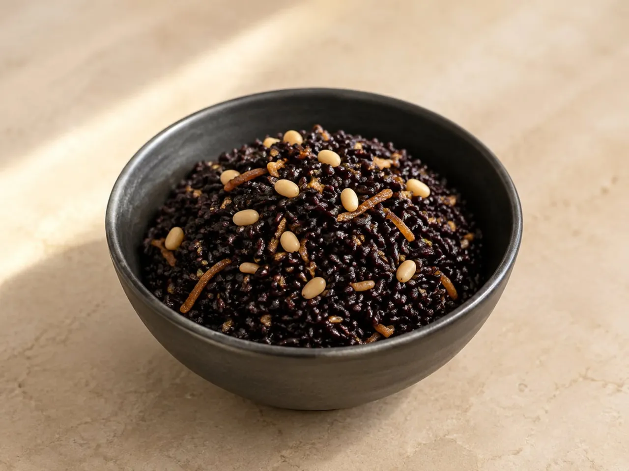 陈皮松子黑米饭成品