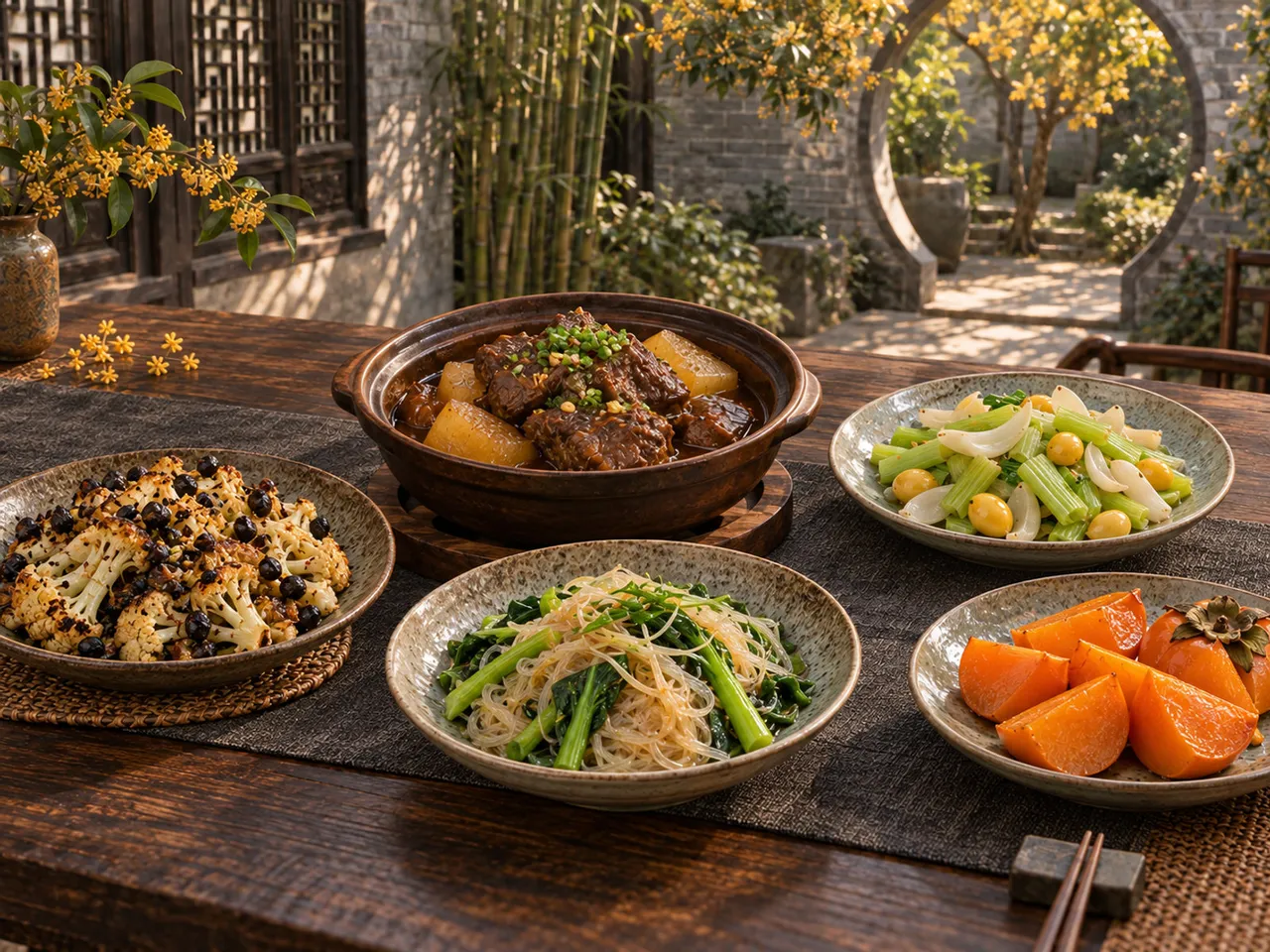 午餐 · 柱侯秋晖组合成品